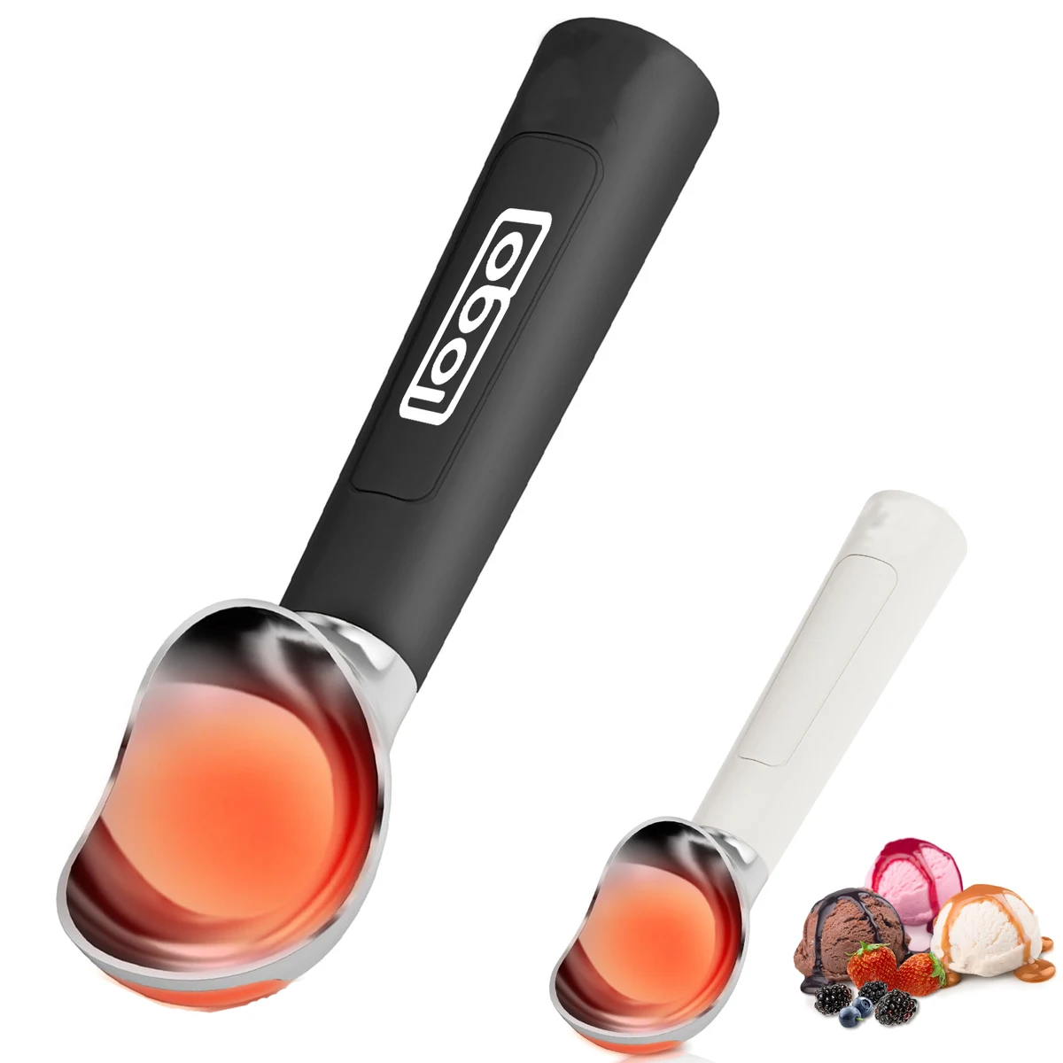 Heated Ice Cream Scoop - Stainless Steel & Ergonomic 1