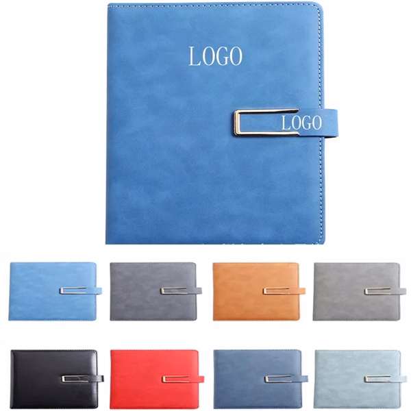 Custom 8.35" PU Leather Writing Notebook Full-Color Embossed — Executive Gift