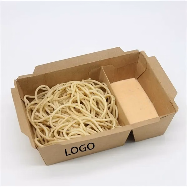 2 Compartment Disposable Take out Trays