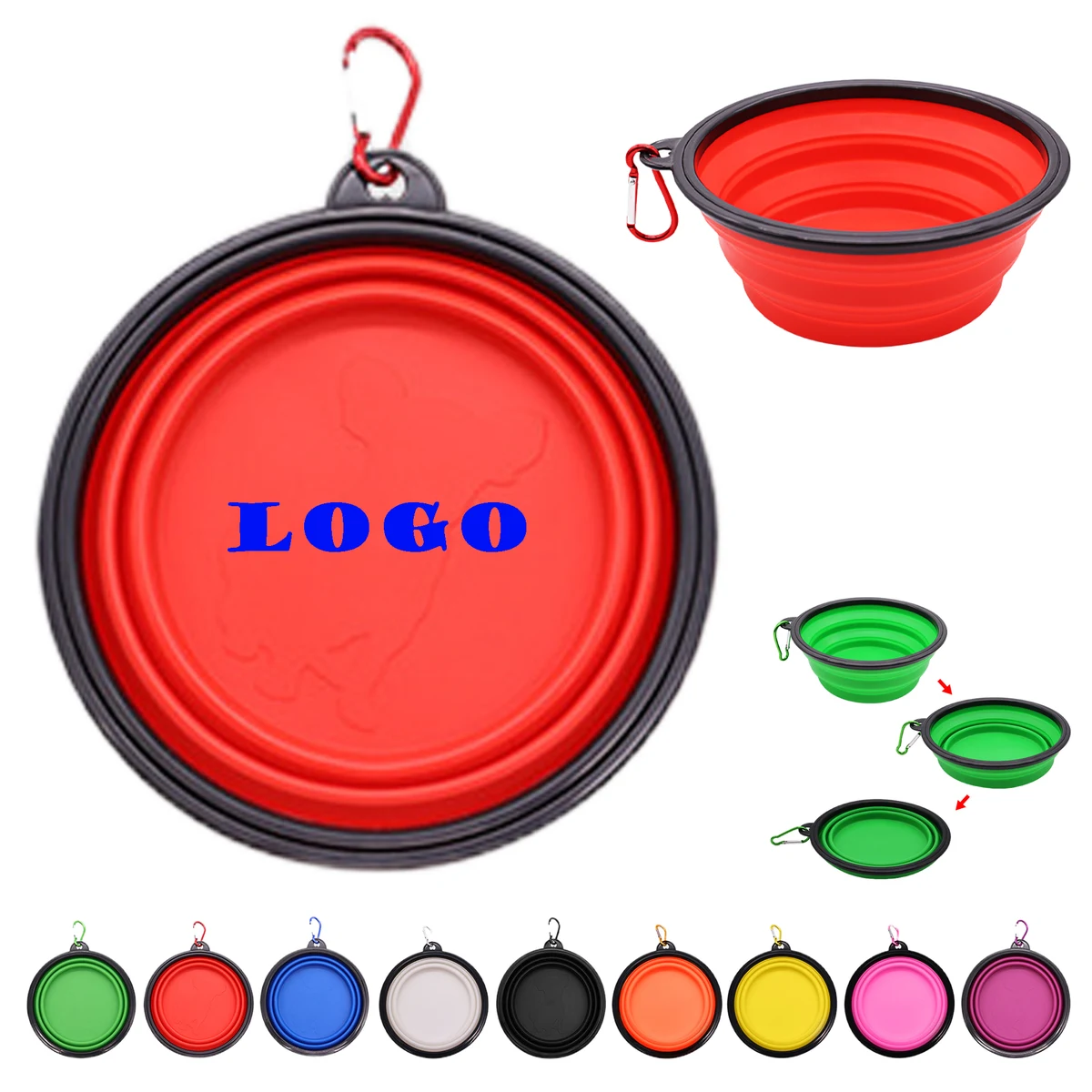 Portable Silicone Collapsible Bucket for Outdoor Use 1