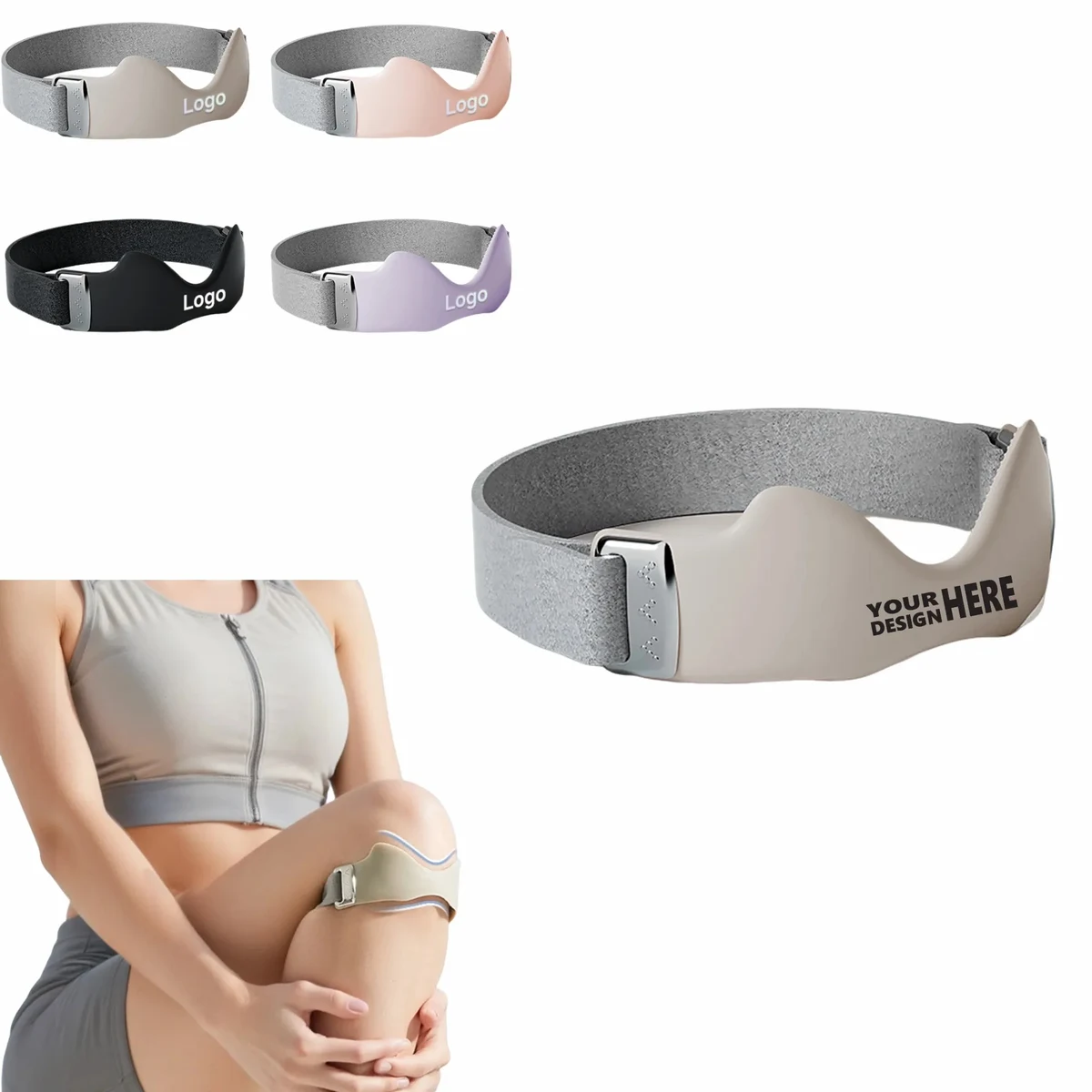 Silicone Patella Strap: Adjustable Airbag Support 1