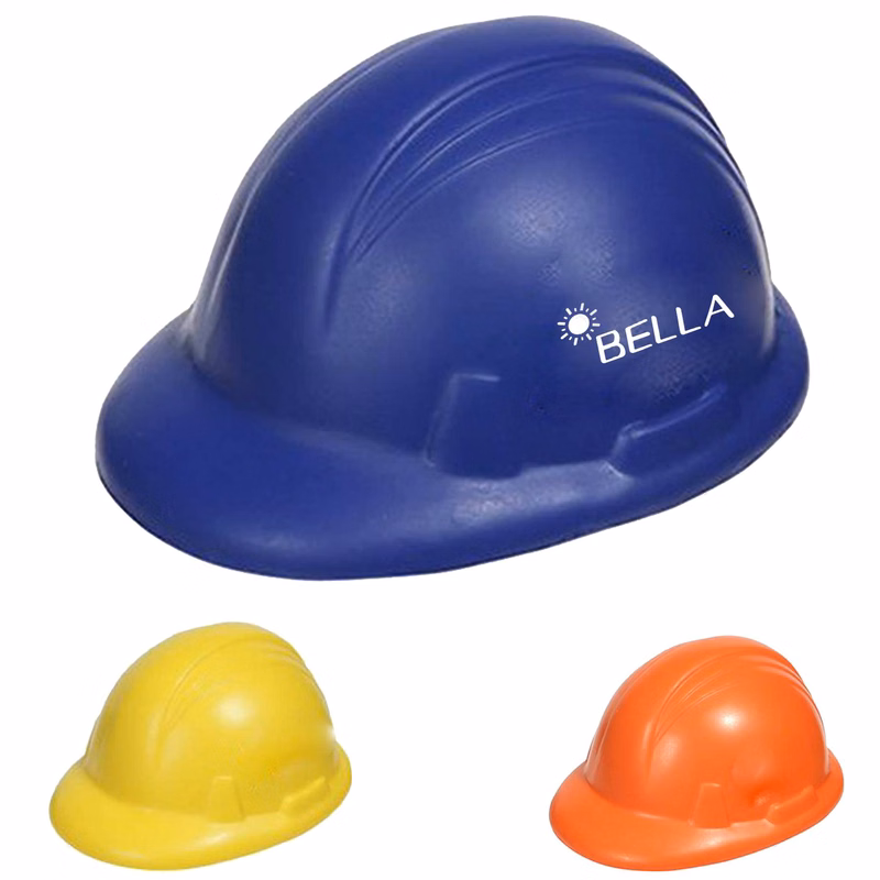 Mini Construction Hat Squeeze Stress Balls Relief