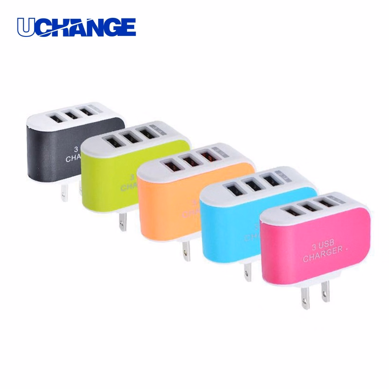 5V1A 3-Port USB Charger Power Adapter