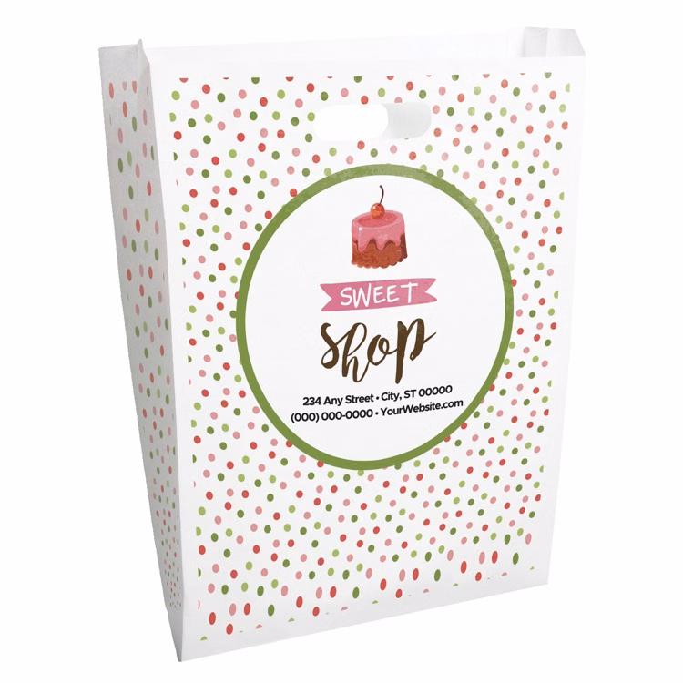 Christmas Scatter Design 1 Merchant Paper Bags (12" x 15" x 2.5")