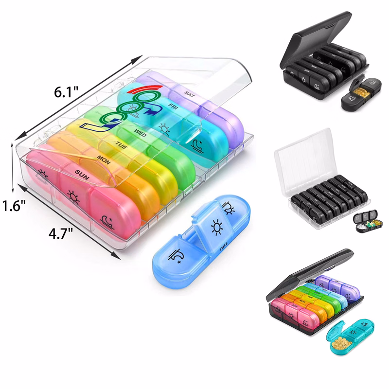 Hygienic 3 Cell Portable Weekly Medicine Box