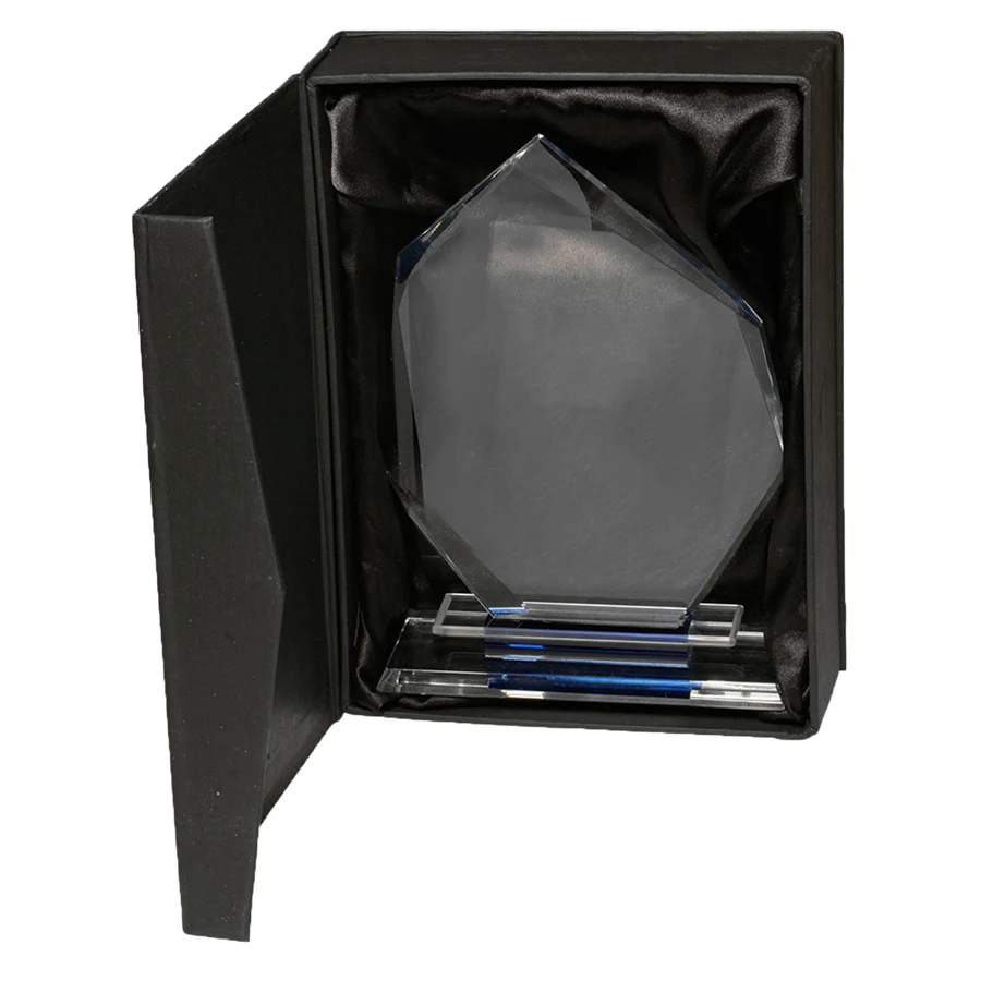 Slanted Heptagon Glass Achievement Trophy 1