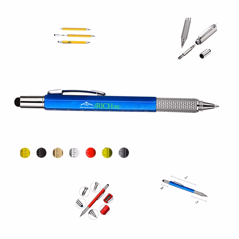 6-in-1 Multitool Pen with Screwdriver and Ruler