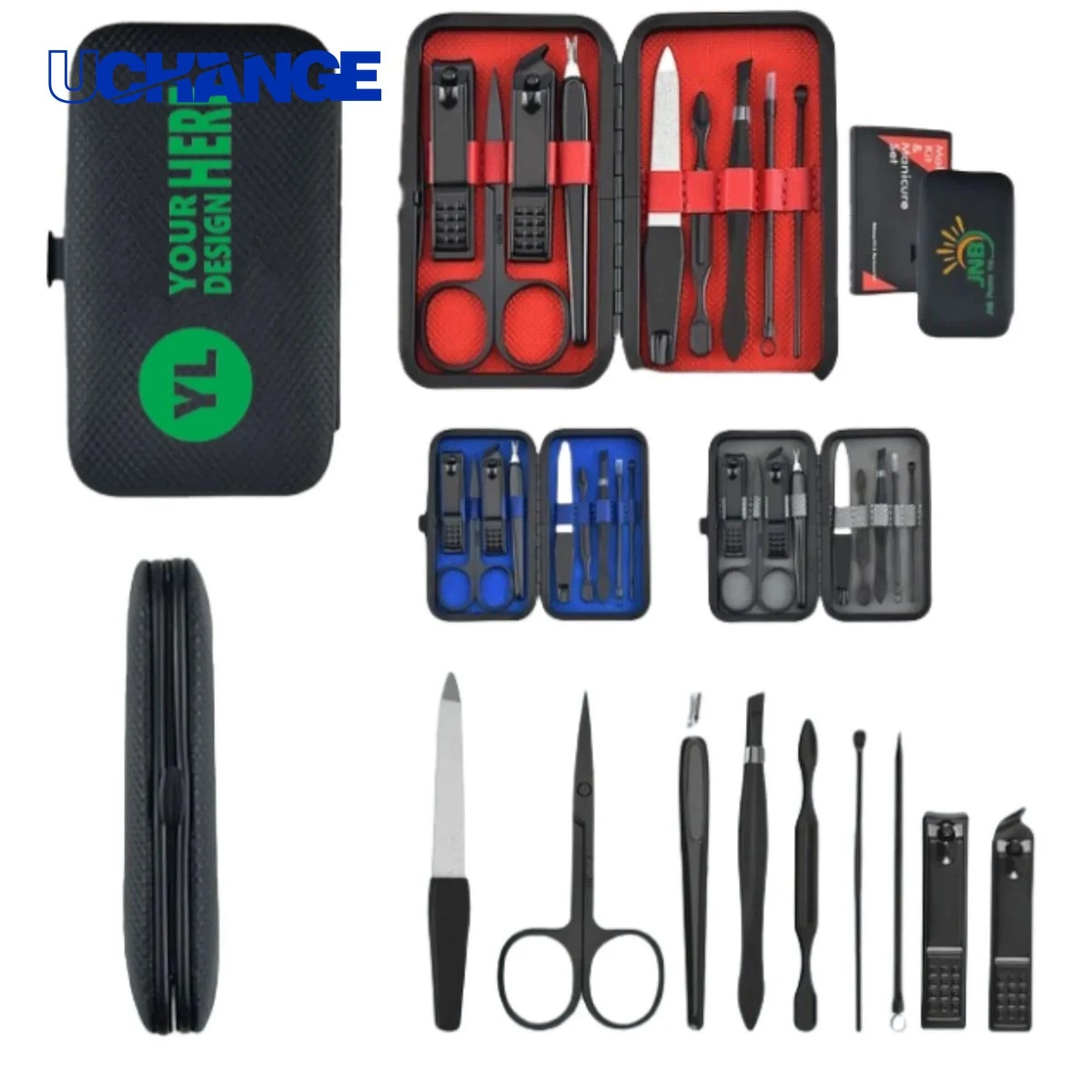 Nine Piece Manicure Set for Personal Grooming 1