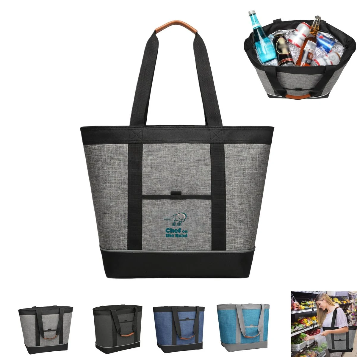 Reusable Insulated Cooler Tote Bag - OCEAN 1