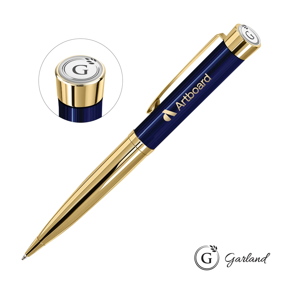 Garland® Executive Monogram Twist Ballpoint Pen - Gold 1