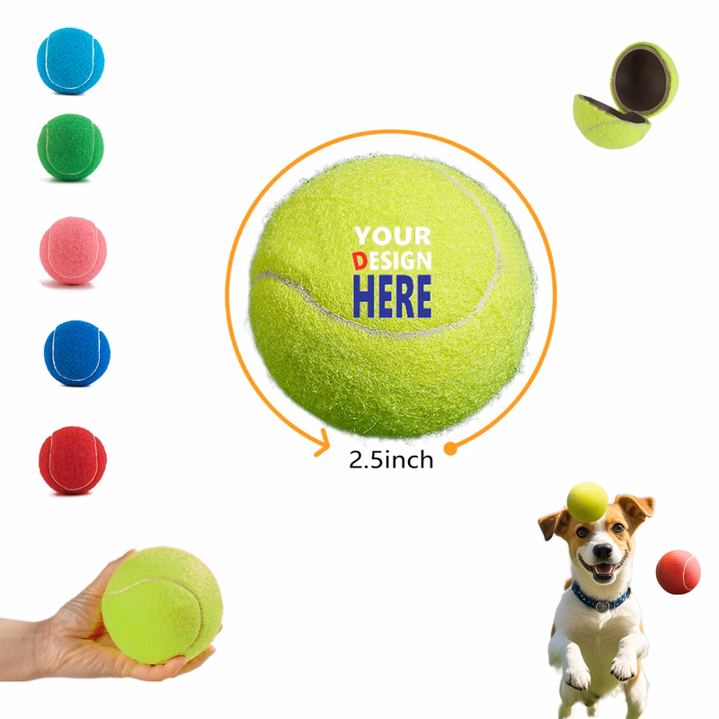 MOQ50 Training Rubber Pet Tennis Ball