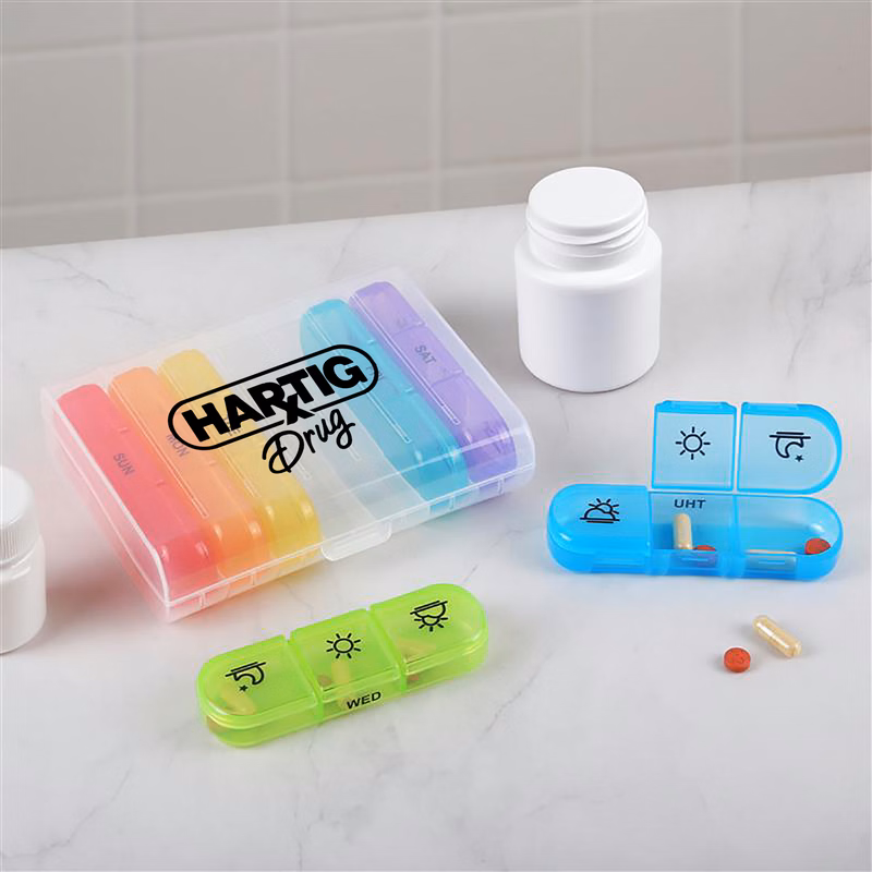 21 Compartment 7 Day Pill Box