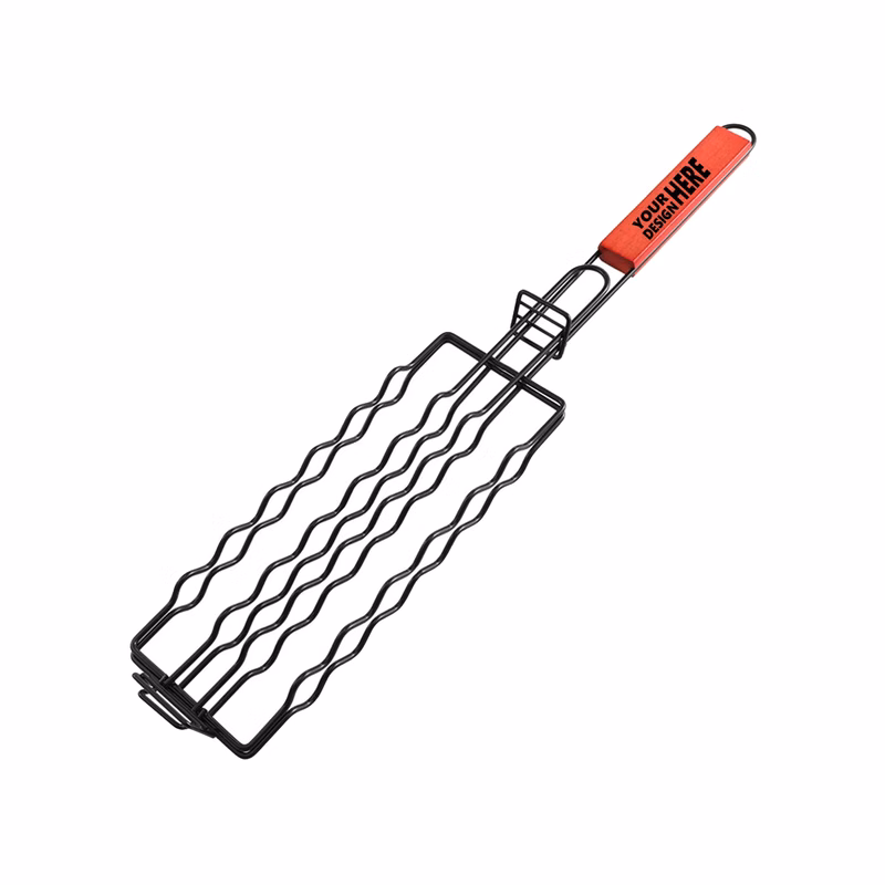 Outdoor Camping Carbon Steel Hot Dog Grill Rack