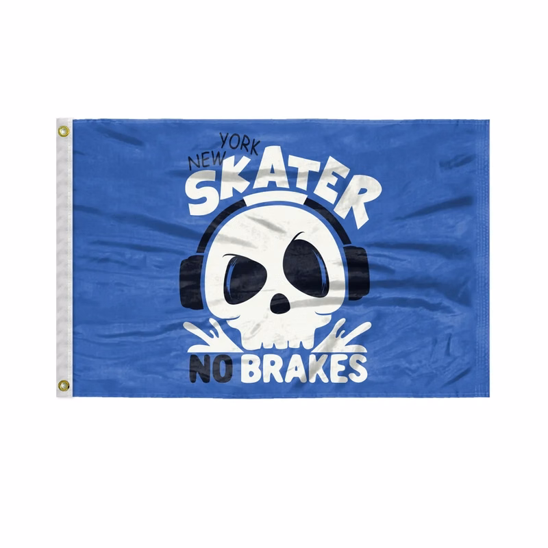 Custom Screen Sublimation Flag - 2' x 3' Silk Poly