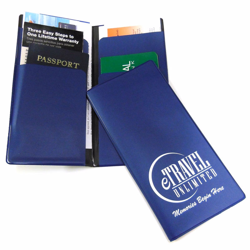 Deep Spine Document Holder W/ Opaque Cover & 4 Inside Pockets 4 1/2 x 9 1/4