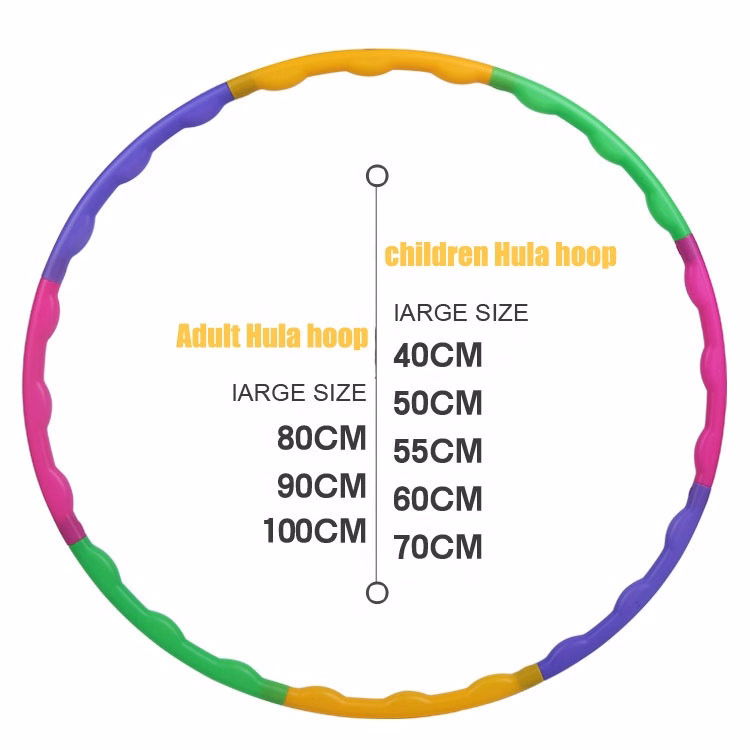 Foldable Removable Colorful Hula Hoop