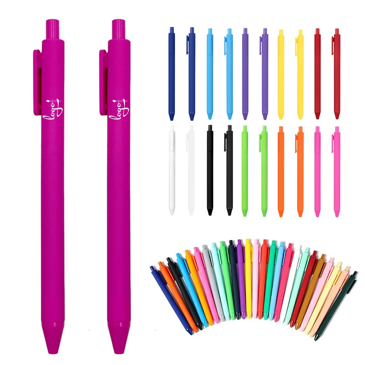 ABS Matte Gel Pen, custom pen with logo imprint 1