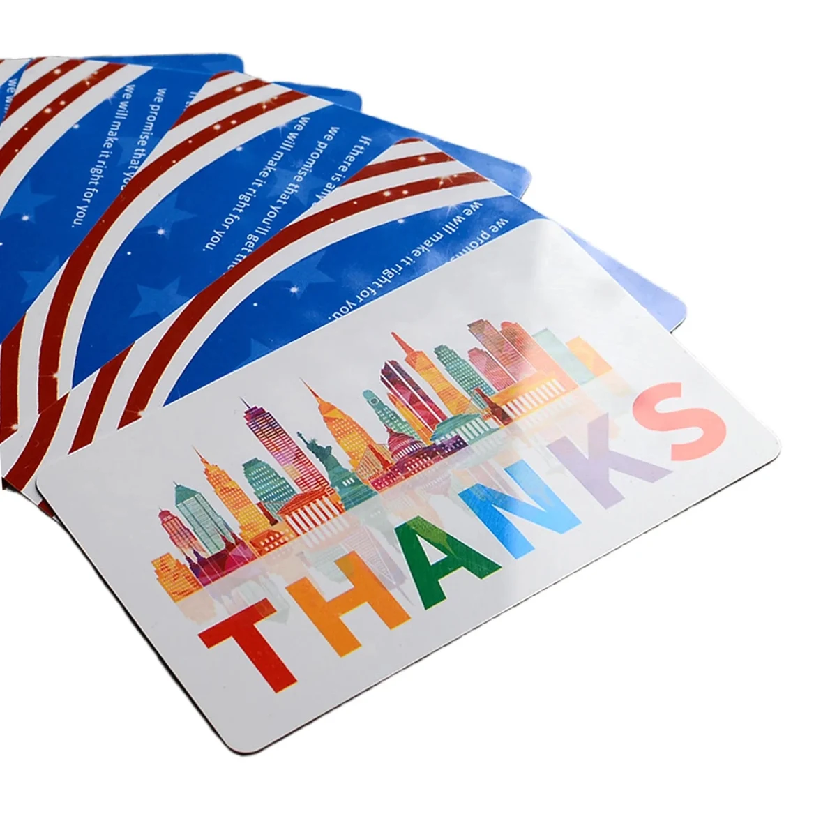 Custom PVC Business Thank-you Card 1