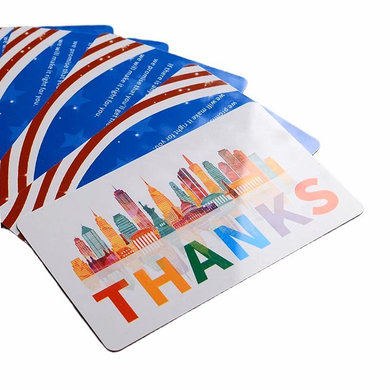 Custom PVC Business Thank-you Card