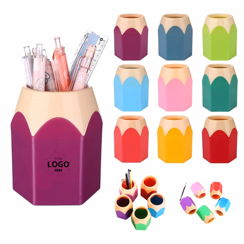 Pencil Shape Plastic Pen Holder
