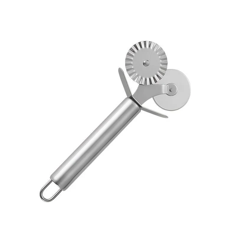 Double Roll Pizza Slicer with 2 Wheels 1