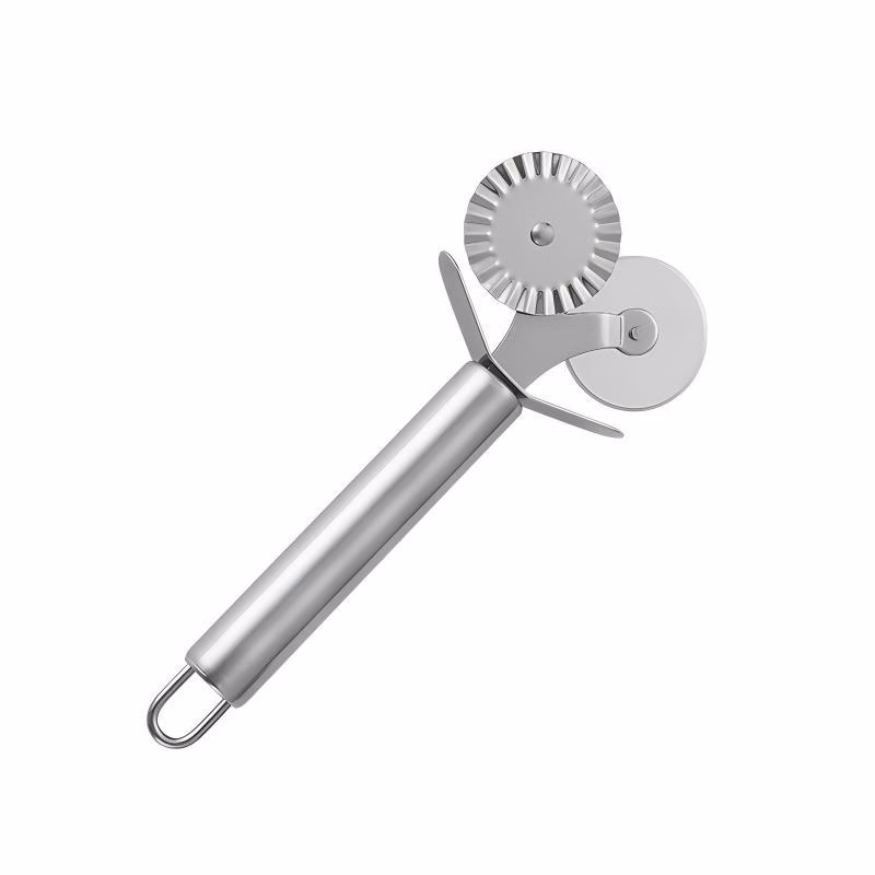 Double Roll Pizza Slicer with 2 Wheels
