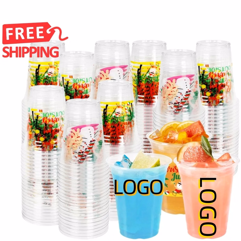 12 oz 16 oz Clear PET Plastic Cups