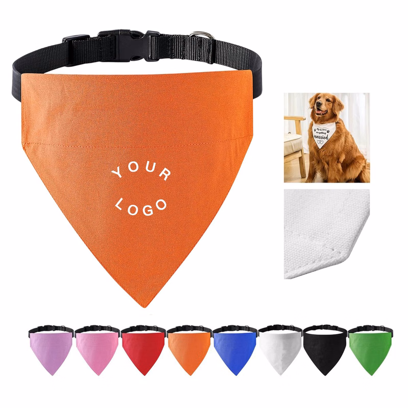 Adjustable Cotton Bandana Collar for Dogs
