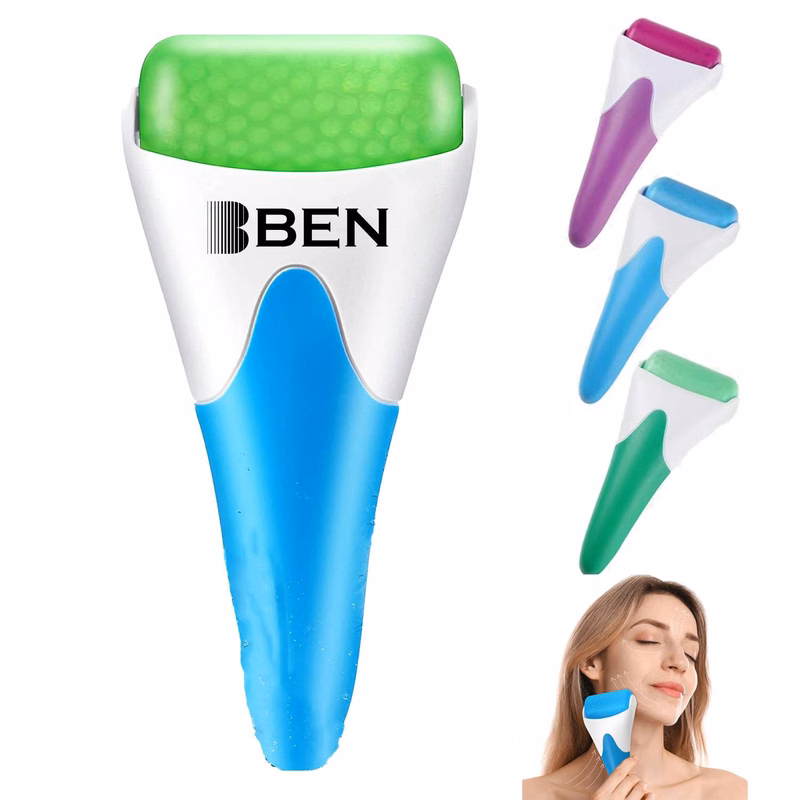 Facial ice roller for cold therapy
