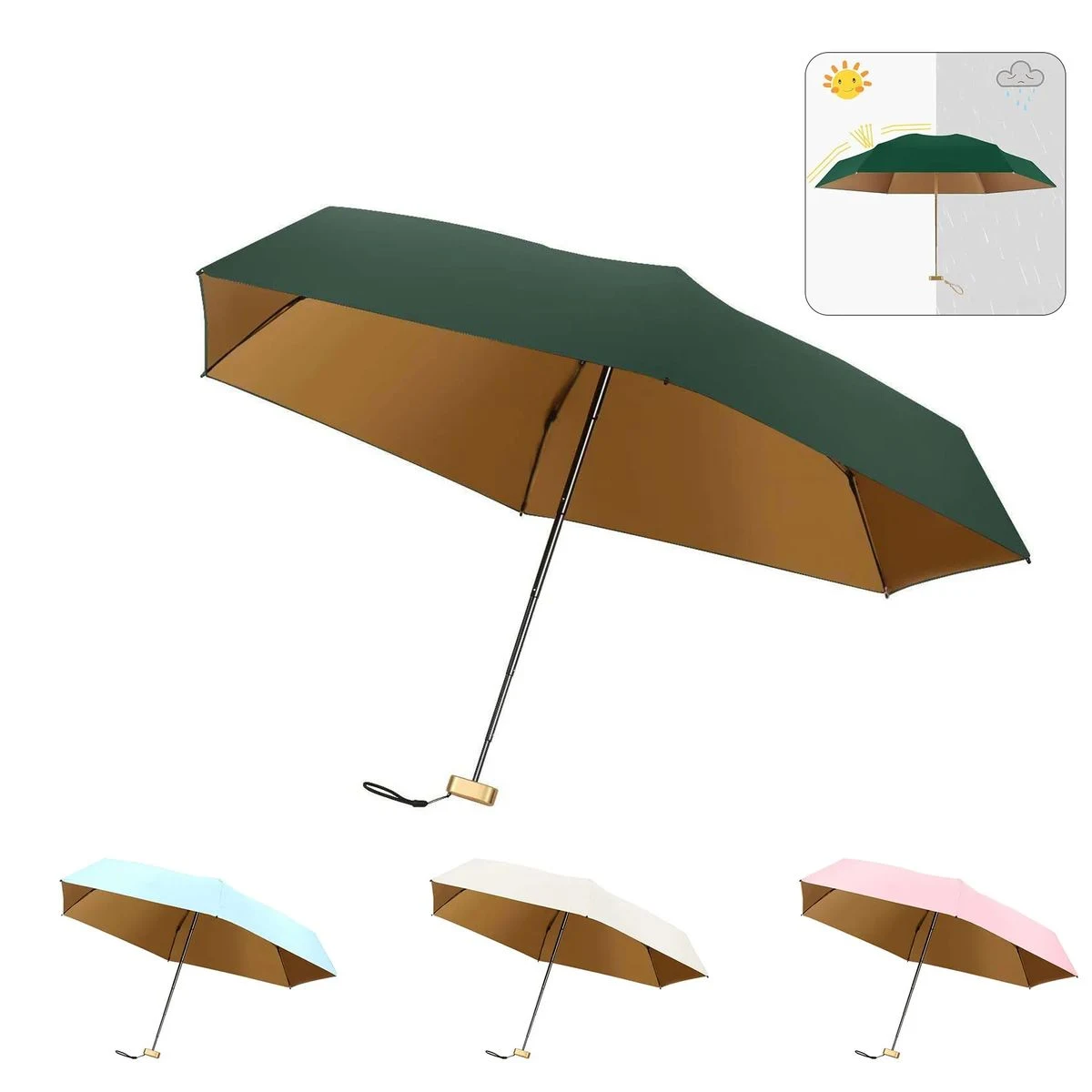 Sun And Rainproof Travel Umbrella 1