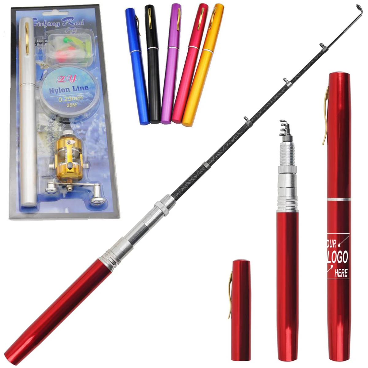 Portable Telescopic Fishing Rod Kit 1