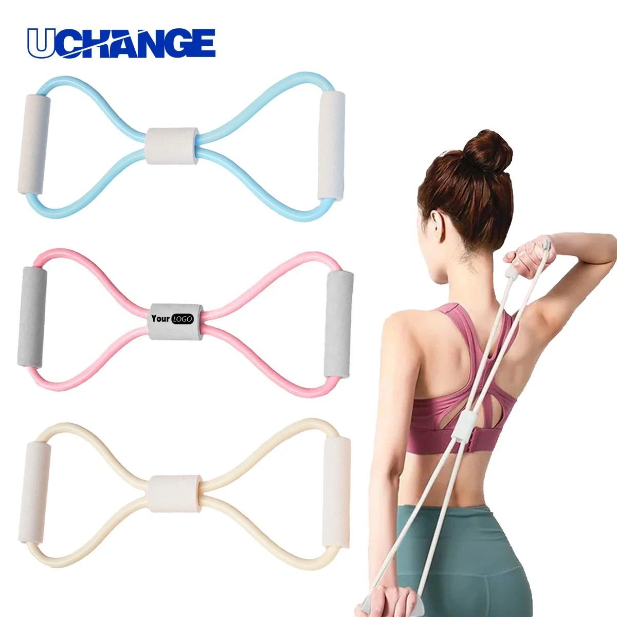 Figure-8 Elastic Yoga Tension Rope 1