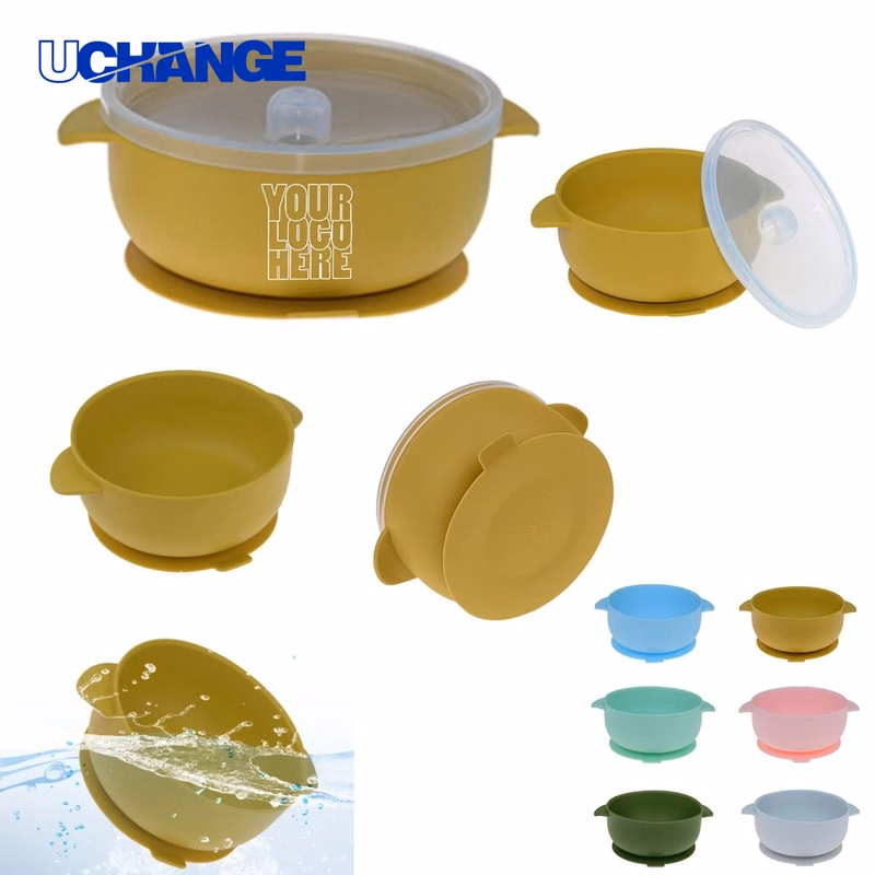 Silicone Baby Feeding Bowls with Strong Suction