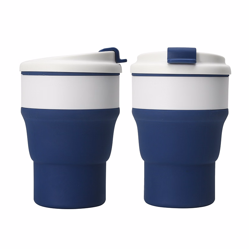 550ml Silicone Folding Collapsible Travel Drink Bottle