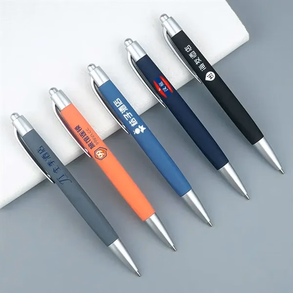Custom Multi-Color Ballpoint Pen with Plunger Action — Professional Writing Tool