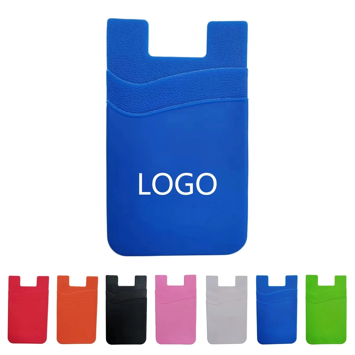 Popular Dual Pockets Silicone Cell Phone Wallet 1