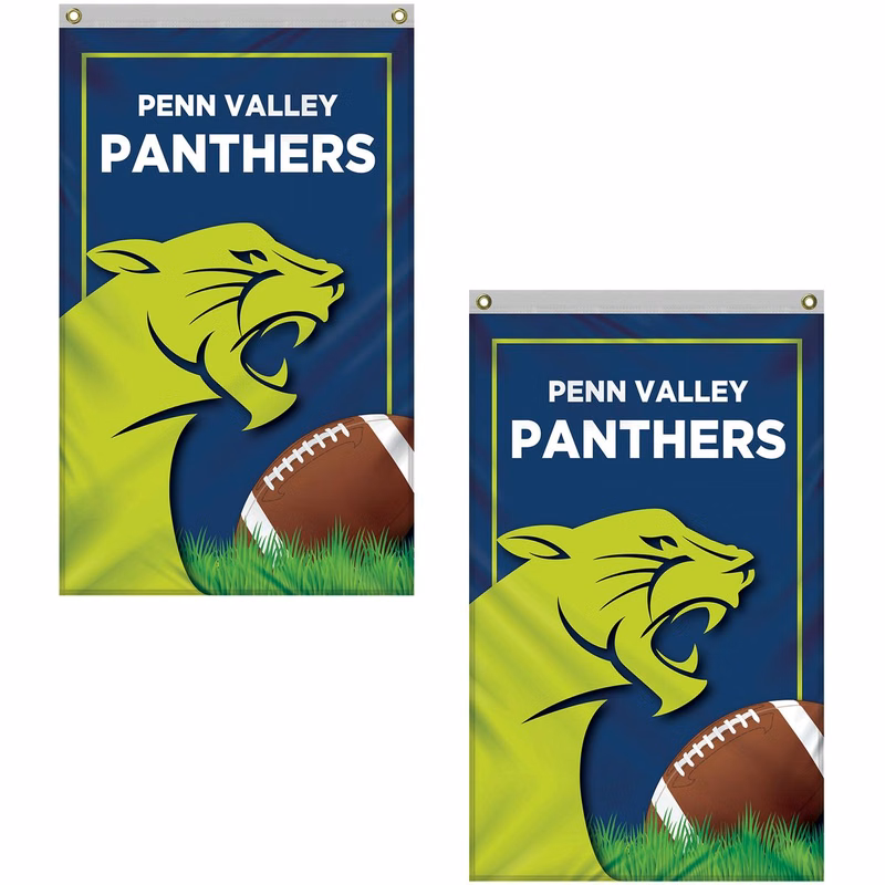 2.5' x 4' Standard Double Sided Knitted Polyester Vertical Banners
