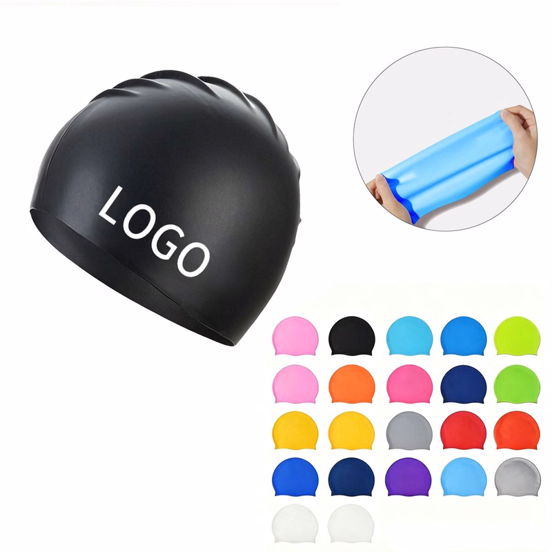 Elastic Adult Silicone Swimming Cap
