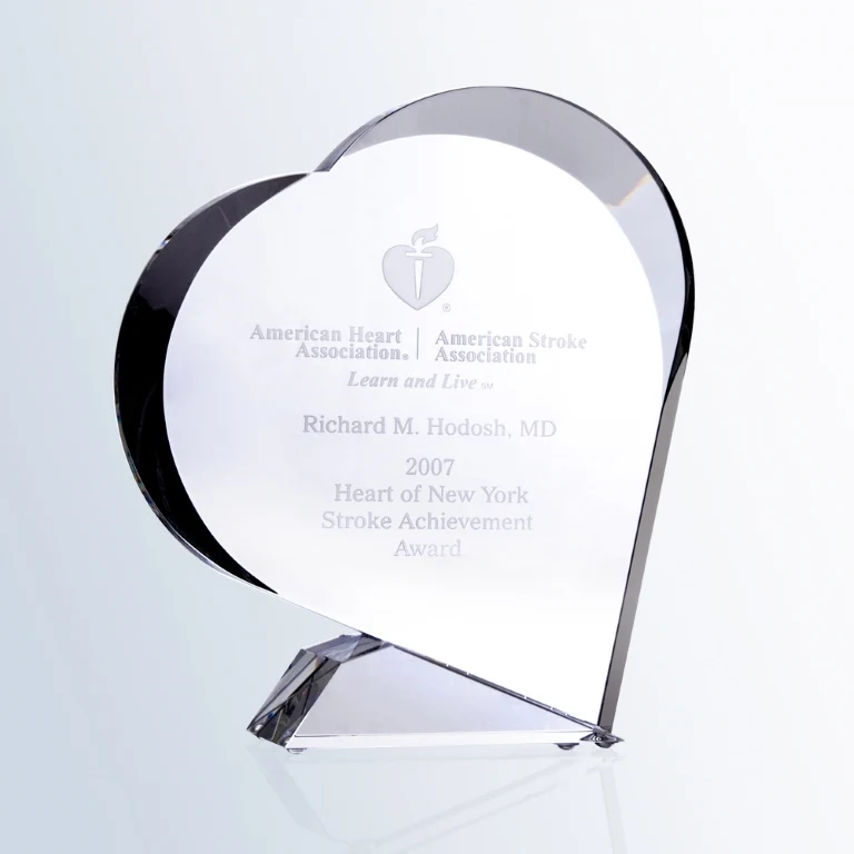 The Giving Heart Optic Crystal Award 1