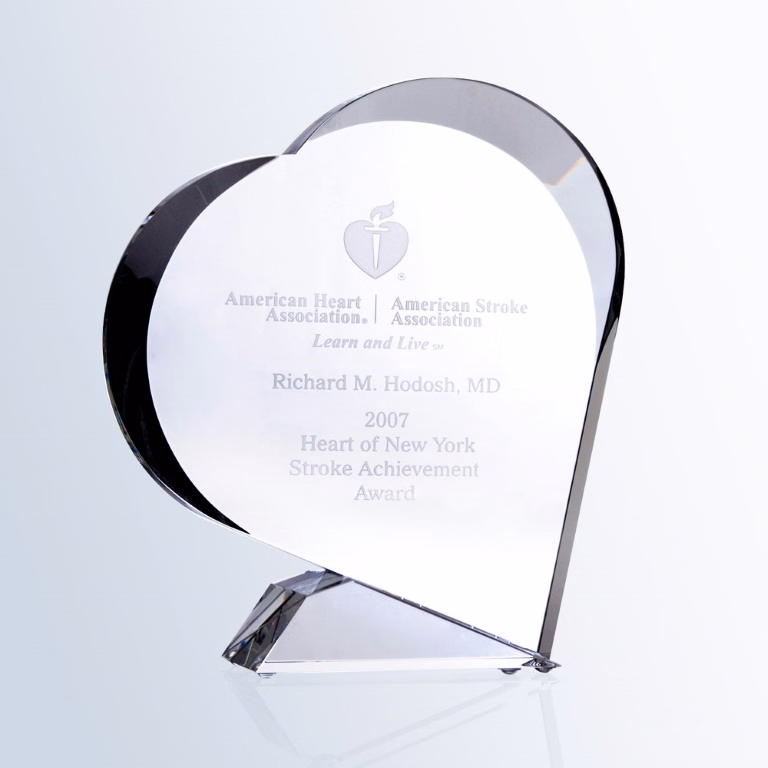 The Giving Heart Optic Crystal Award