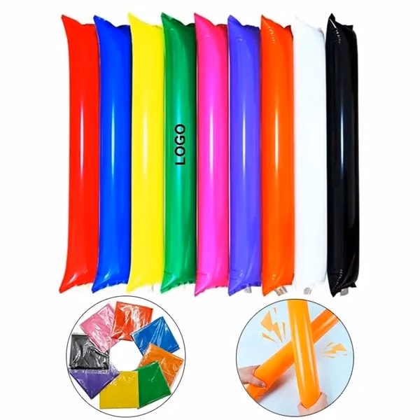 Custom 23.7 inch Inflatable Cheer Stick Noisemaker — Promotional Cheering Toy for Sports Events
