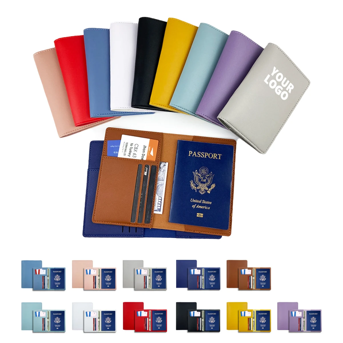 PU Leather Passport Holder 1