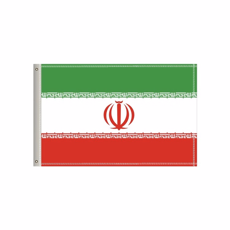 National Flag, Iran, Double-Sided - 36"W x 24"H