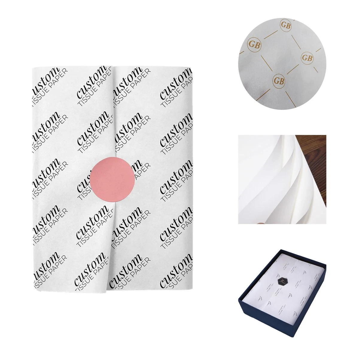40Gsm Custom Printed Tissue Paper 1