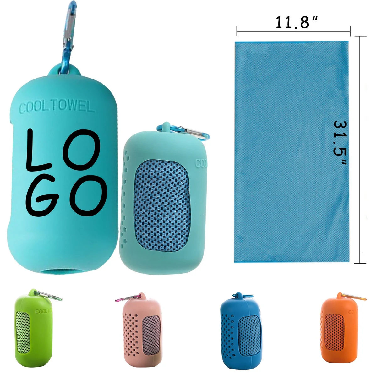 Quick-Drying Cooling Towel With Silicone Storage Bag 1