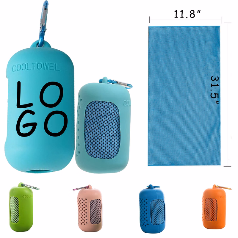 Quick-Drying Cooling Towel With Silicone Storage Bag