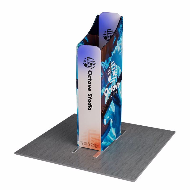 NEW MagLock Sloped Box Fabric Display Kit F - 3'wx6.5' to 8'h
