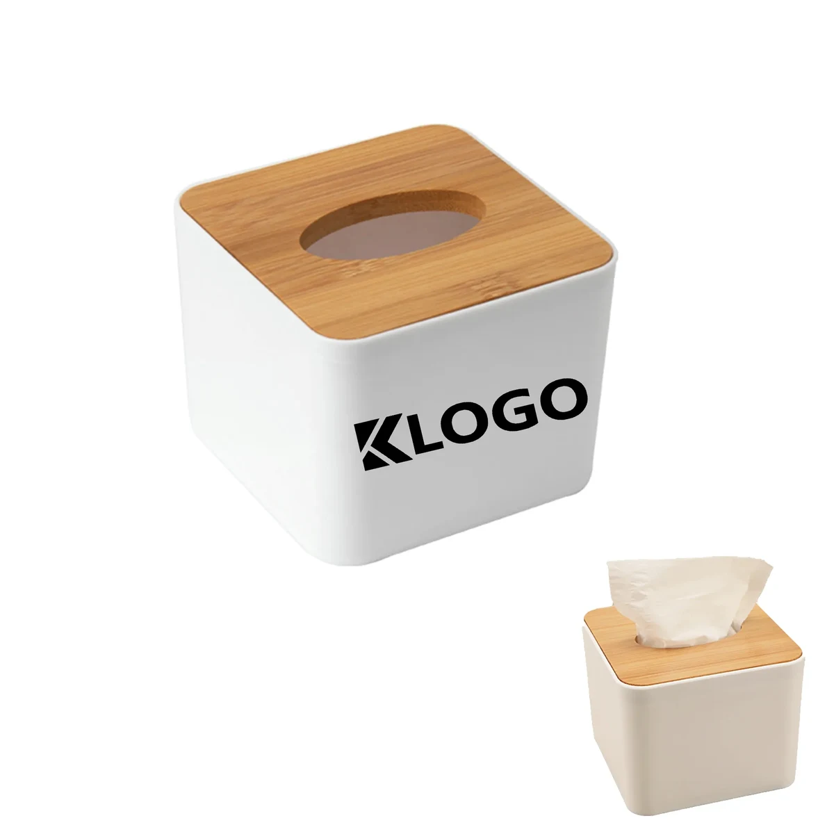 Wood Tissue Box Cover for Disposable Paper 1