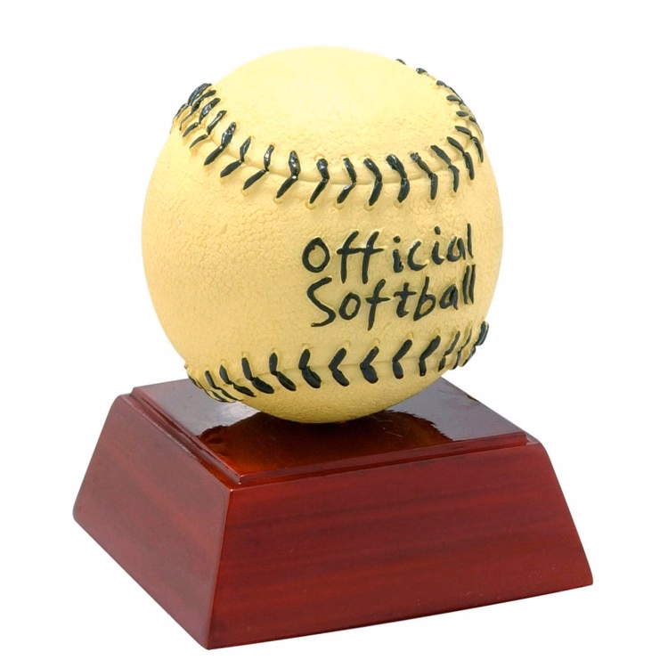 Softball Resin Sculpture