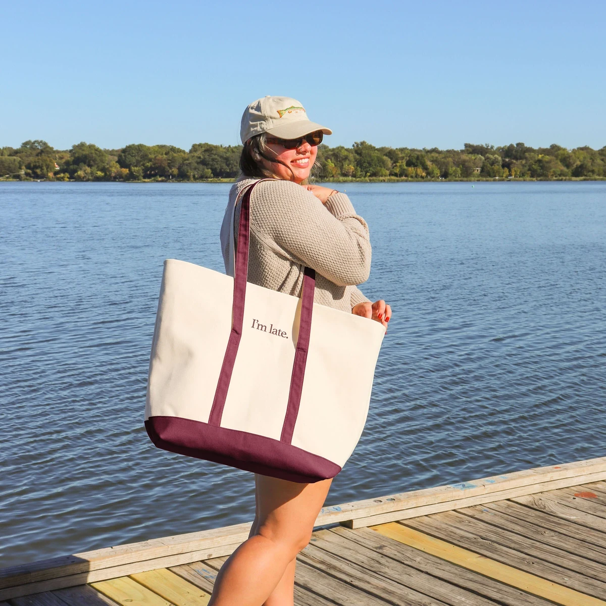 Morris Tote - Extra Large Zippered, custom tote bag with logo imprint 1